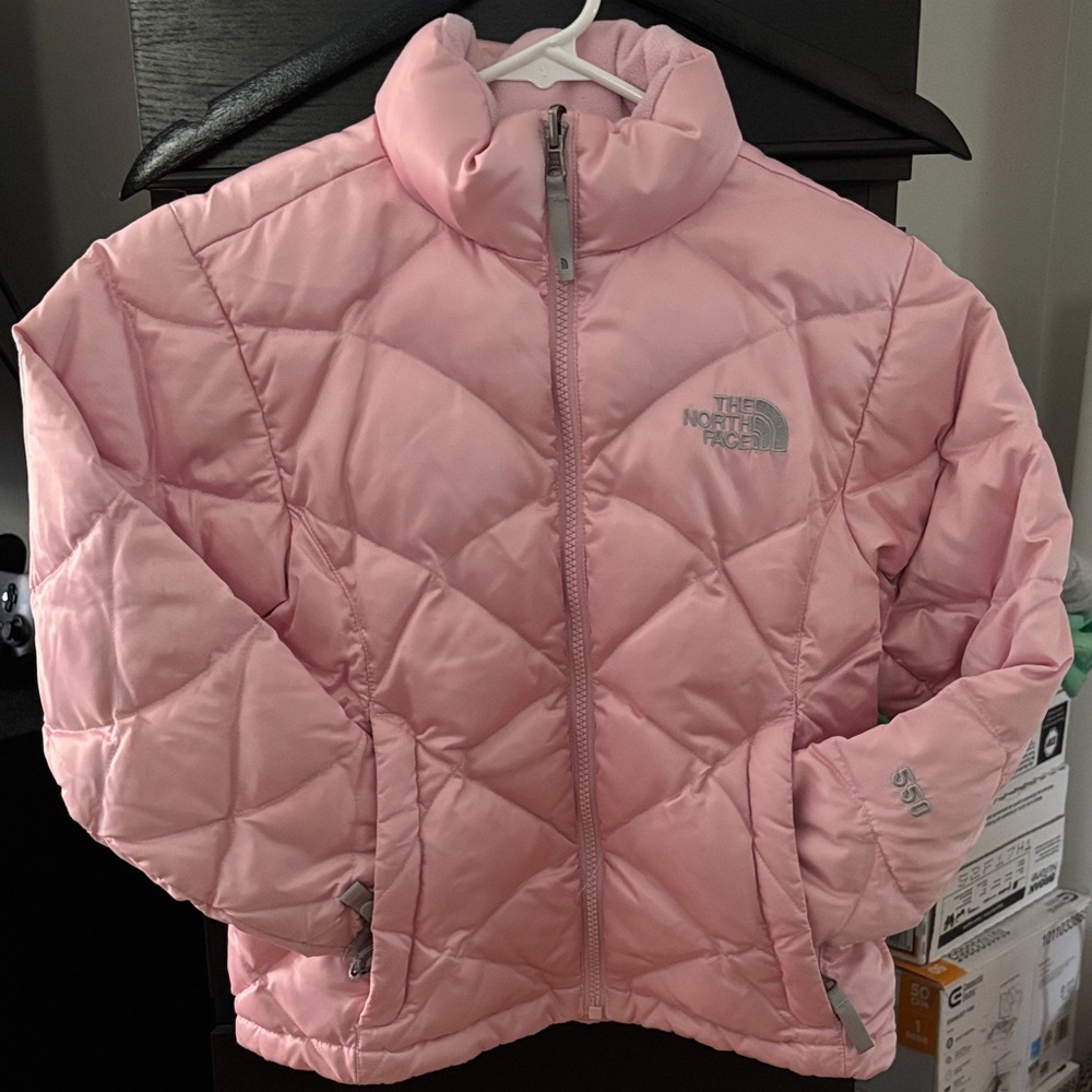 The North Face Kids Light Pink Puffer Jacket